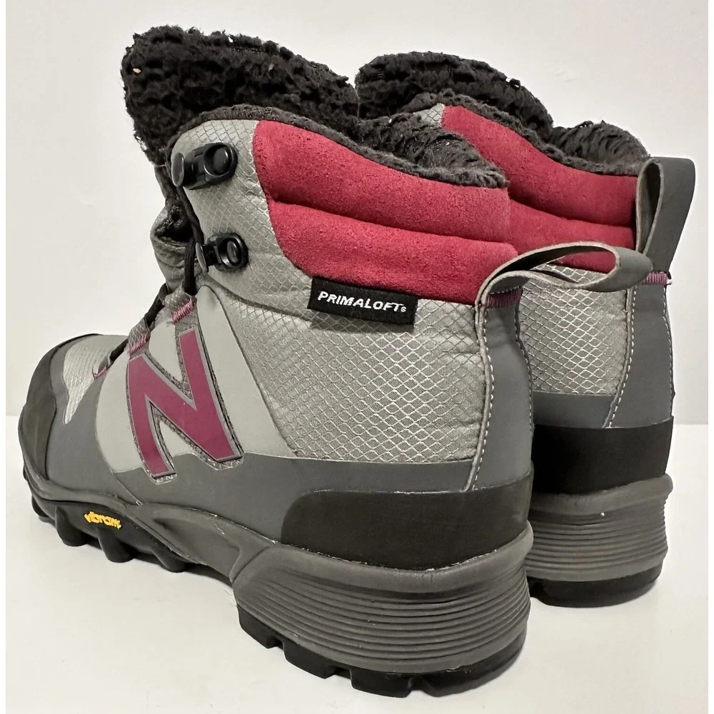 New Balance Boots Primaloft Womens US‎ 7 B Vibram Soles Winter Hiking Gray Shoes